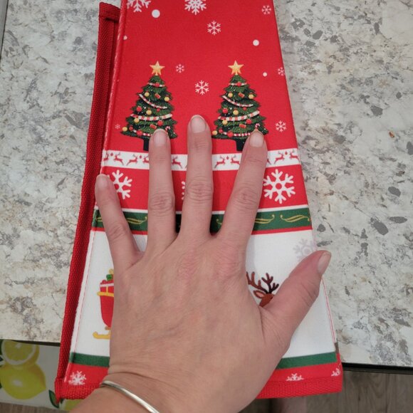 Christmas Tree Collar 25.6", Red Velvet Foldable, NIB - Picture 6 of 6